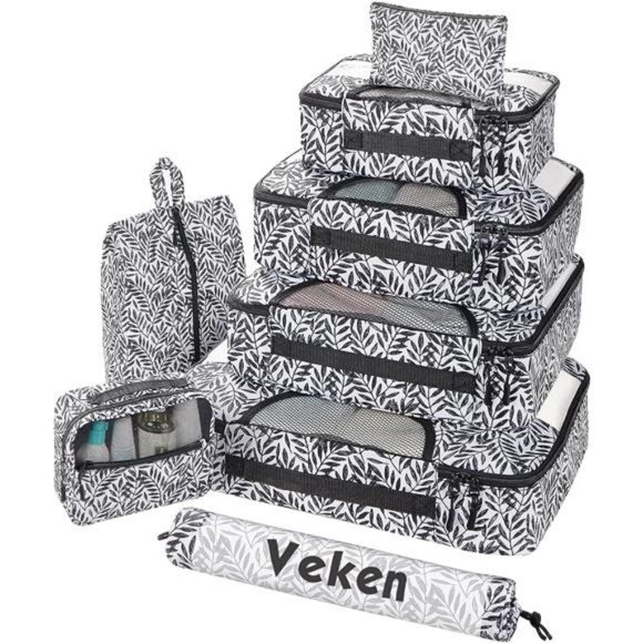 8Pcs Packing Cubes for Suitcases Organizer Bags Set for Travel Essentials Bags - Picture 1 of 7